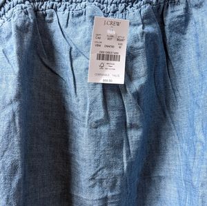 Denim JCrew tank top with tags size medium